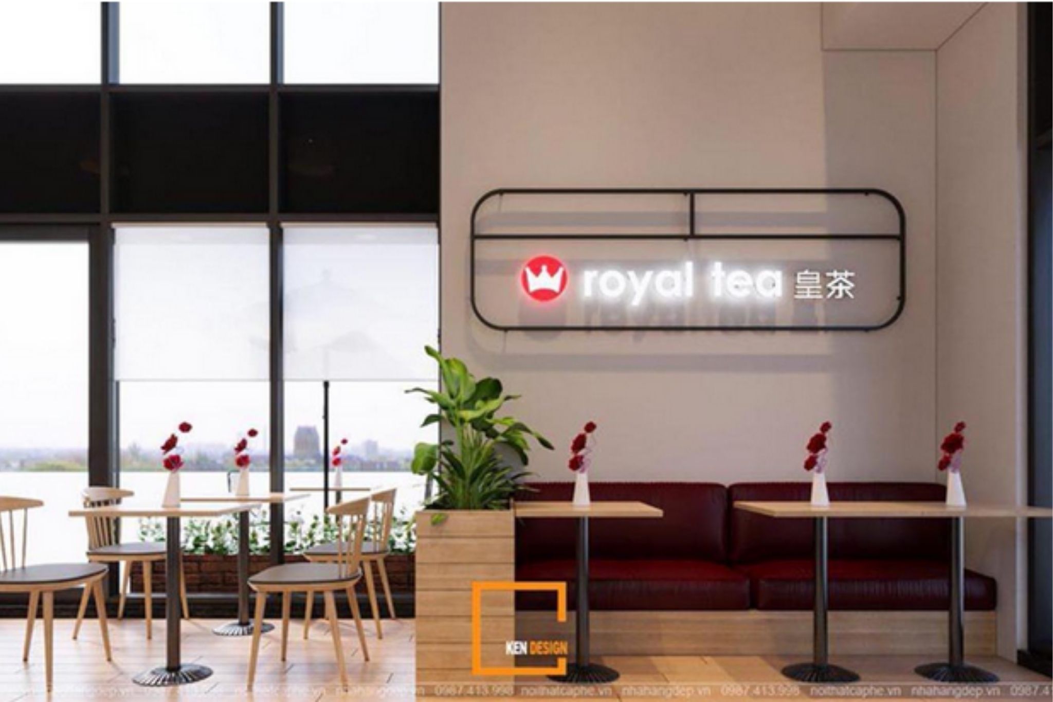 Chi phí kinh doanh, thiết kế quán cafe 250 triệu